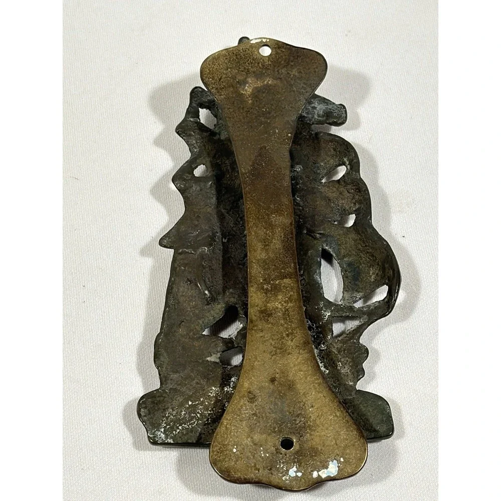 Antique Brass HMS Revenge Ship‎ Door Knocker Nautical Coastal Galleon Decor